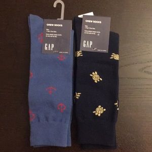 NWT Gap summer themed socks, turtle and anchor